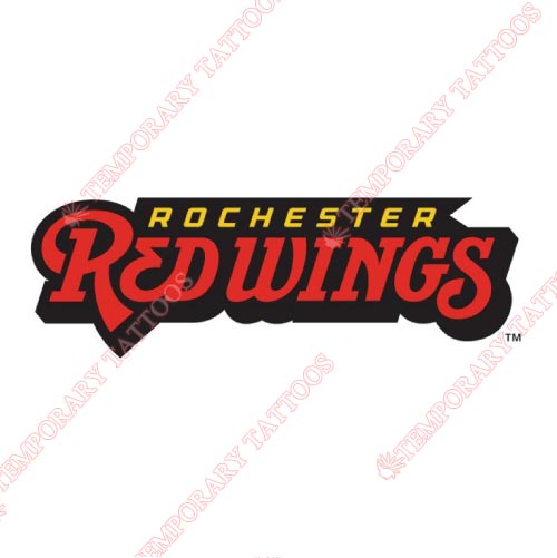 Rochester Red Wings Customize Temporary Tattoos Stickers NO.8005